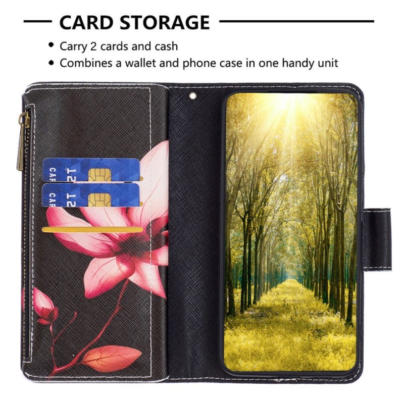 Läderfodral Xiaomi Redmi Note 13 Pro Plus 5g Telefonfodral Lotus Wallet