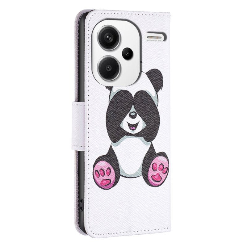 Läderfodral Xiaomi Redmi Note 13 Pro Plus 5g Telefonfodral Panda