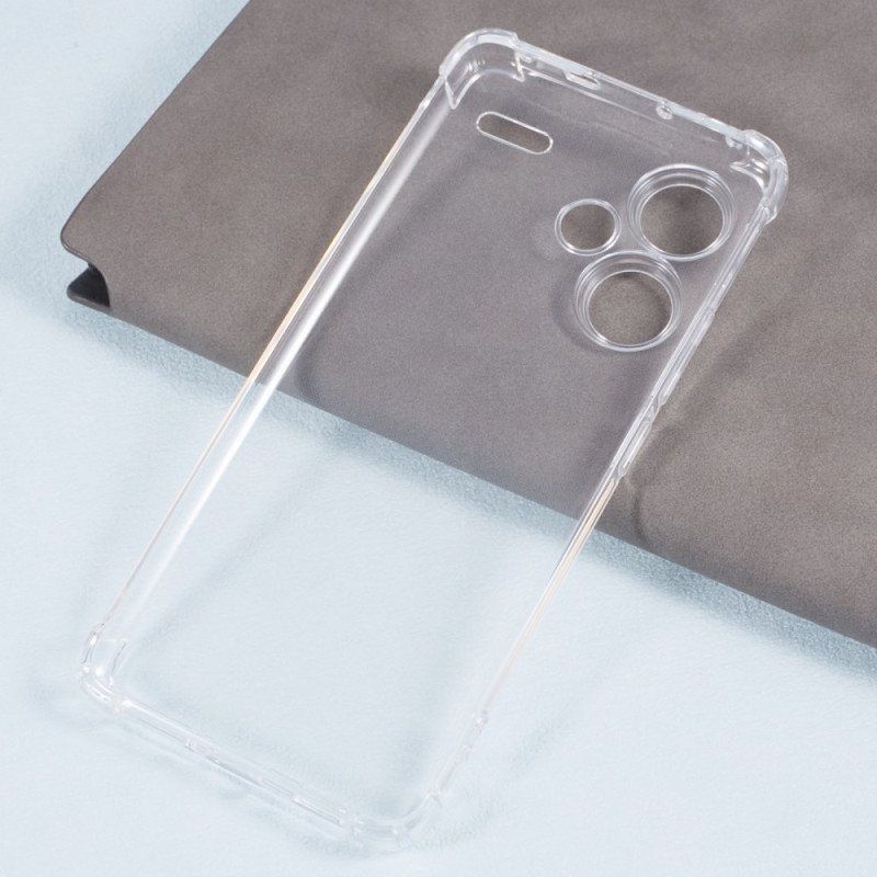 Skal Xiaomi Redmi Note 13 Pro Plus 5g Transparent Med Förstärkta Hörn