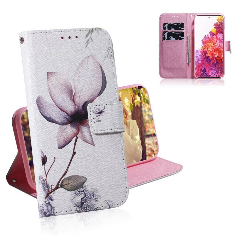 Fodral Samsung Galaxy S20 FE Blomma Dusty Pink