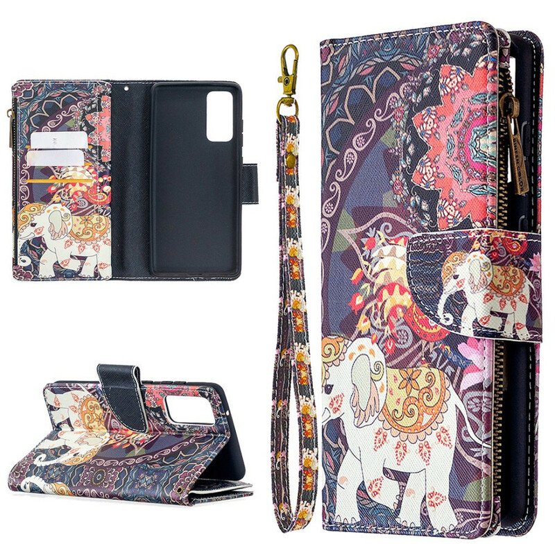 Fodral Samsung Galaxy S20 FE Elephant Zip-ficka