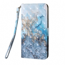 Fodral Samsung Galaxy S20 FE Light Spot Marble Design Med Lanyard