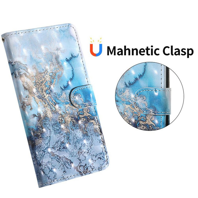 Fodral Samsung Galaxy S20 FE Light Spot Marble Design Med Lanyard