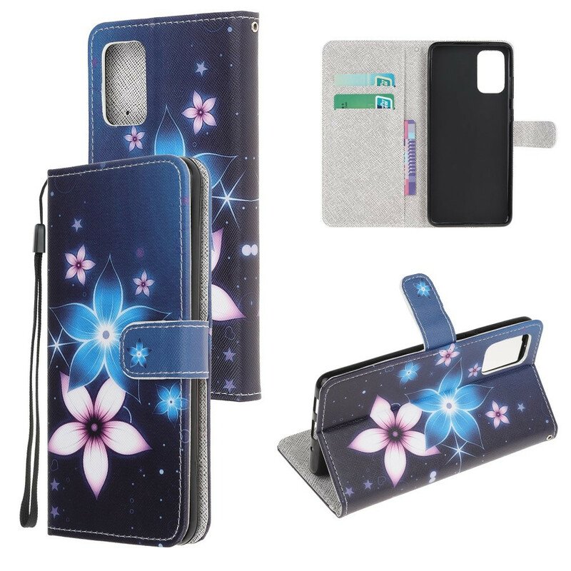 Fodral Samsung Galaxy S20 FE Med Kedjar Lunar Strap Blommor