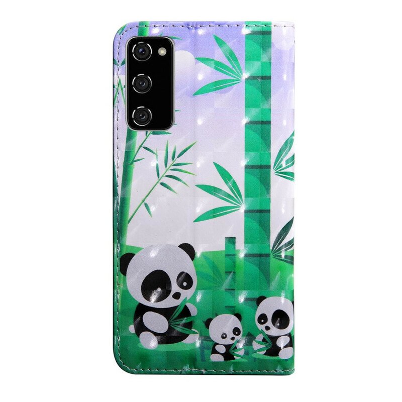 Fodral Samsung Galaxy S20 FE Panda Familj