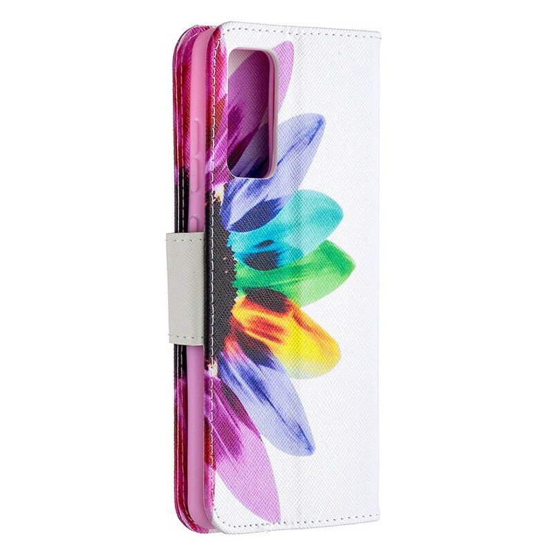 Folio-fodral Samsung Galaxy S20 FE Akvarell Blomma