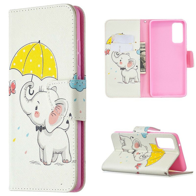 Folio-fodral Samsung Galaxy S20 FE Baby Elefant