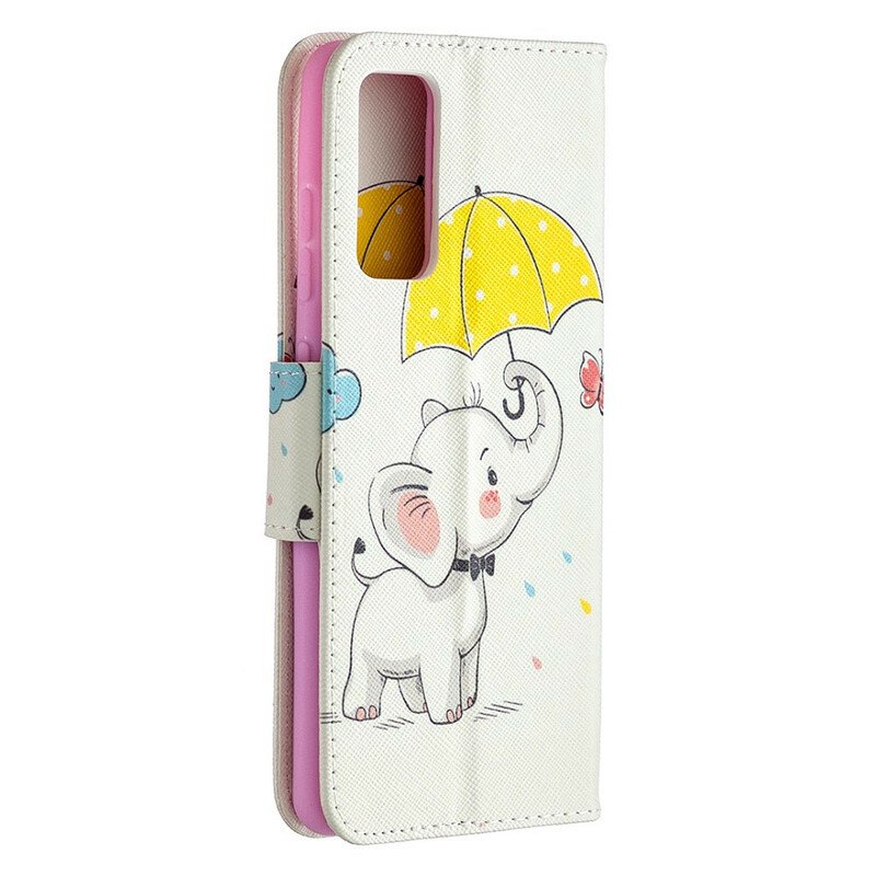 Folio-fodral Samsung Galaxy S20 FE Baby Elefant