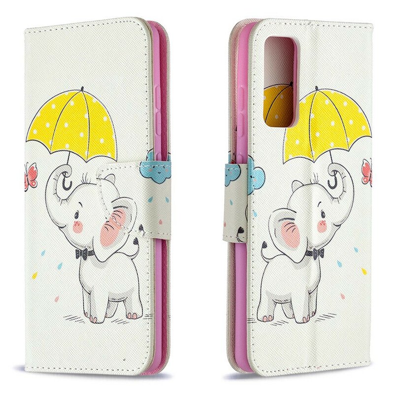 Folio-fodral Samsung Galaxy S20 FE Baby Elefant