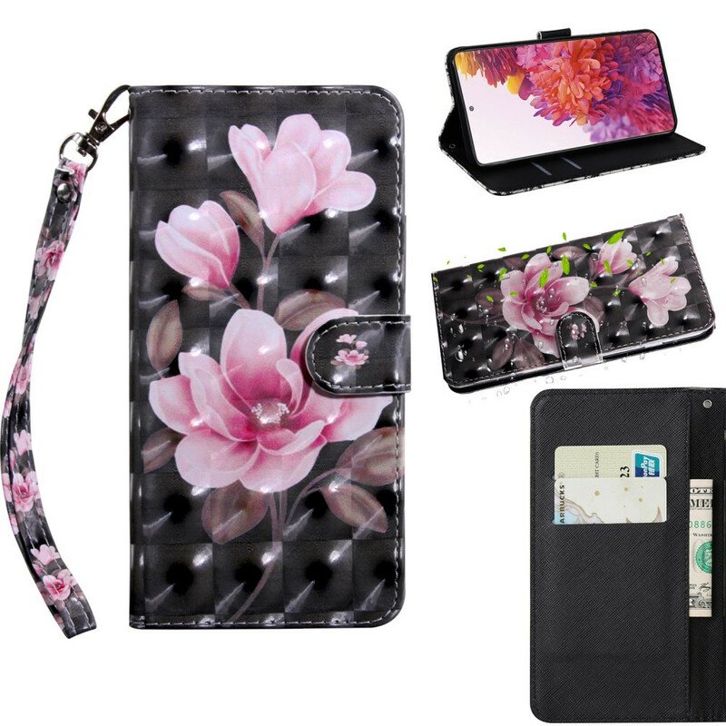 Folio-fodral Samsung Galaxy S20 FE Blomma Blommor