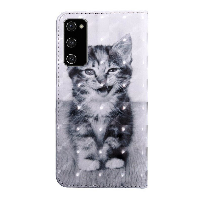 Folio-fodral Samsung Galaxy S20 FE Kattungen Ignatius