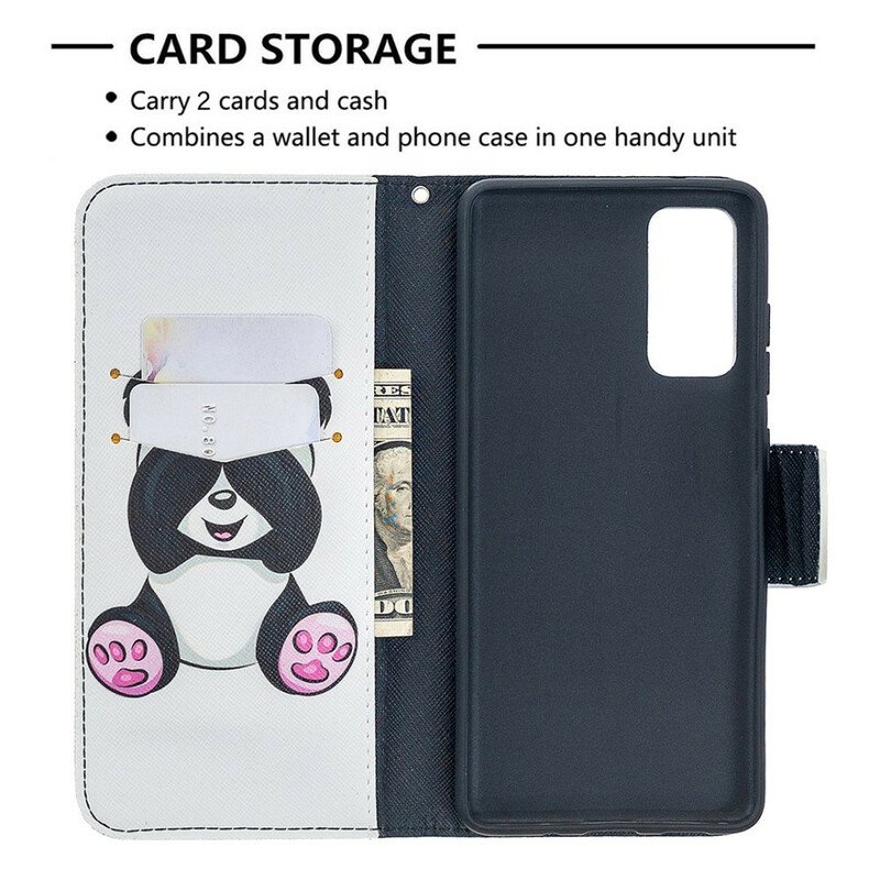 Folio-fodral Samsung Galaxy S20 FE Panda Kul