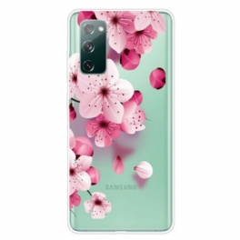 Mobilskal Samsung Galaxy S20 FE Små Rosa Blommor