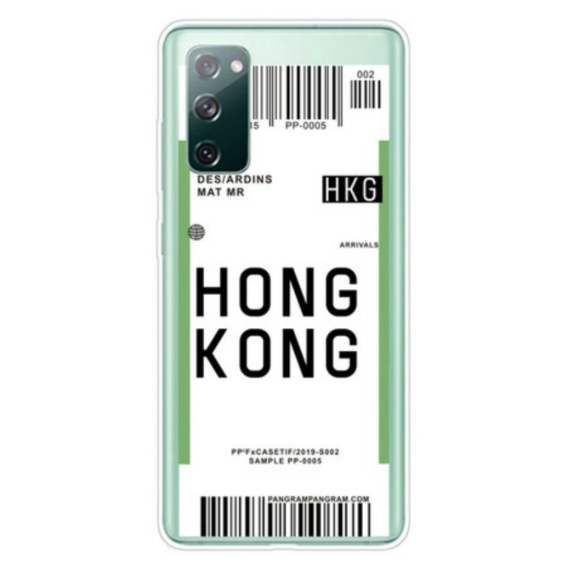 Skal Samsung Galaxy S20 FE Boardingkort Till Hong Kong