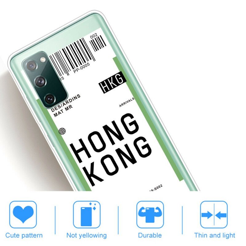 Skal Samsung Galaxy S20 FE Boardingkort Till Hong Kong