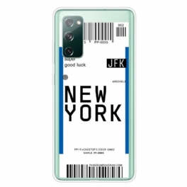 Skal Samsung Galaxy S20 FE Boardingkort Till New York