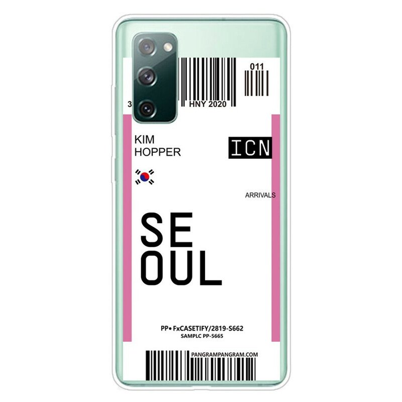 Skal Samsung Galaxy S20 FE Seoul Boardingkort