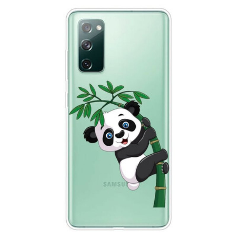 Skal Samsung Galaxy S20 FE Sömlös Panda På Bambu