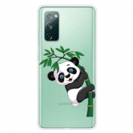 Skal Samsung Galaxy S20 FE Sömlös Panda På Bambu