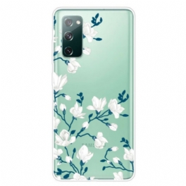 Skal Samsung Galaxy S20 FE Vita Blommor