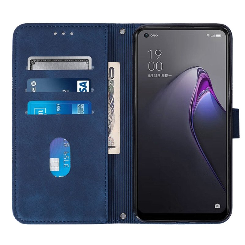 Fodral Oppo Reno 8 Pro Trianglar Med Axelrem