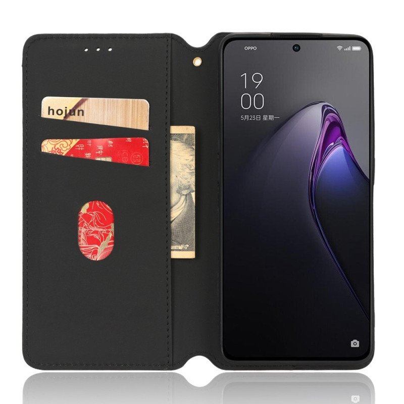 Folio-fodral Oppo Reno 8 Pro Läderfodral 3d Cube Lädereffekt