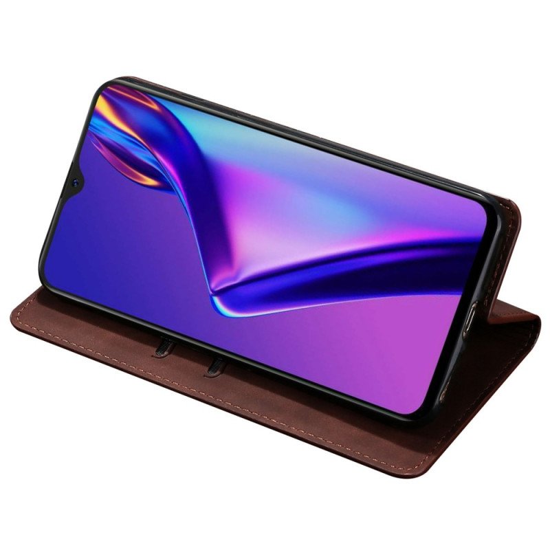 Folio-fodral Oppo Reno 8 Pro Läderfodral Lädereffekt