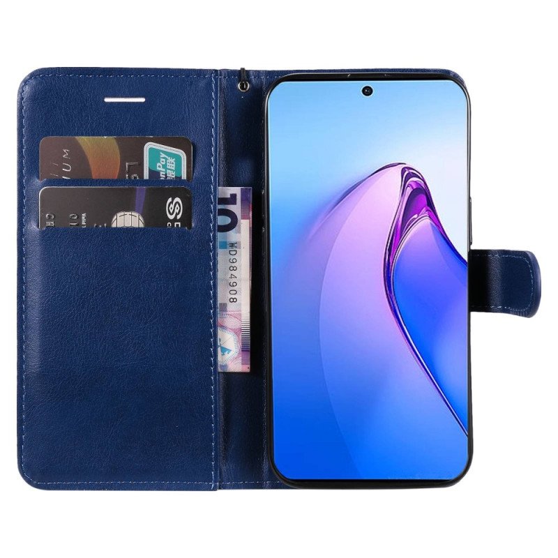 Folio-fodral Oppo Reno 8 Pro Med Kedjar Vanlig Med Rem