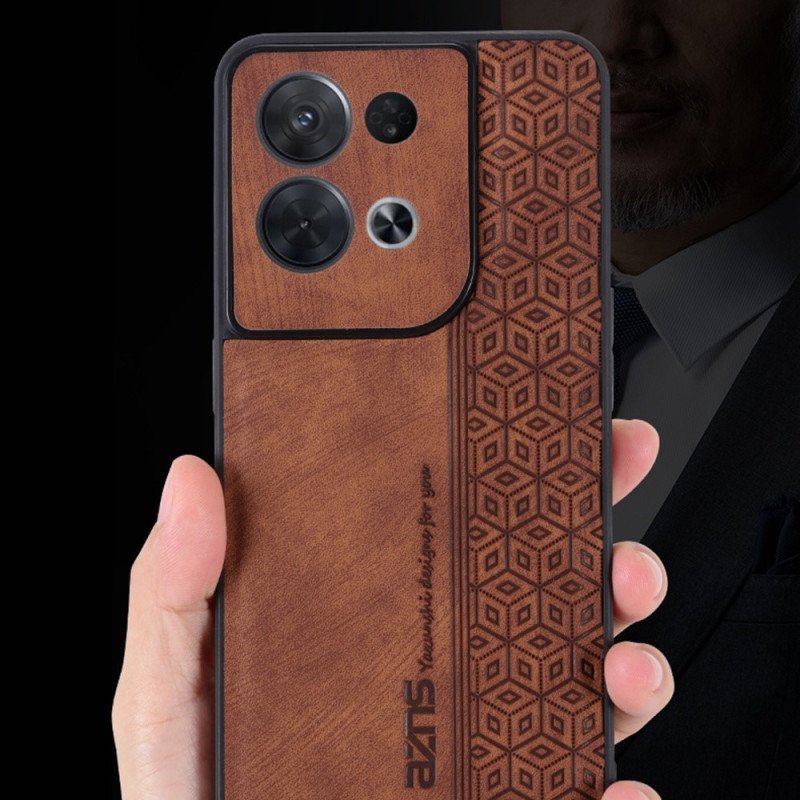 Skal Oppo Reno 8 Pro Azns Lädereffekt