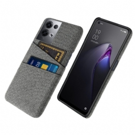 Skal Oppo Reno 8 Pro Korthållare Tyg