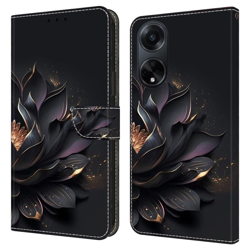 Fodral För Oppo A98 5g Lila Lotus