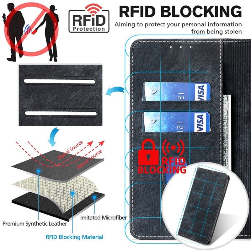 Folio-fodral Vivo Y16 Läderfodral Rfid