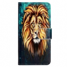 Fodral iPhone 15 Med Kedjar Lion Graphic Lanyard