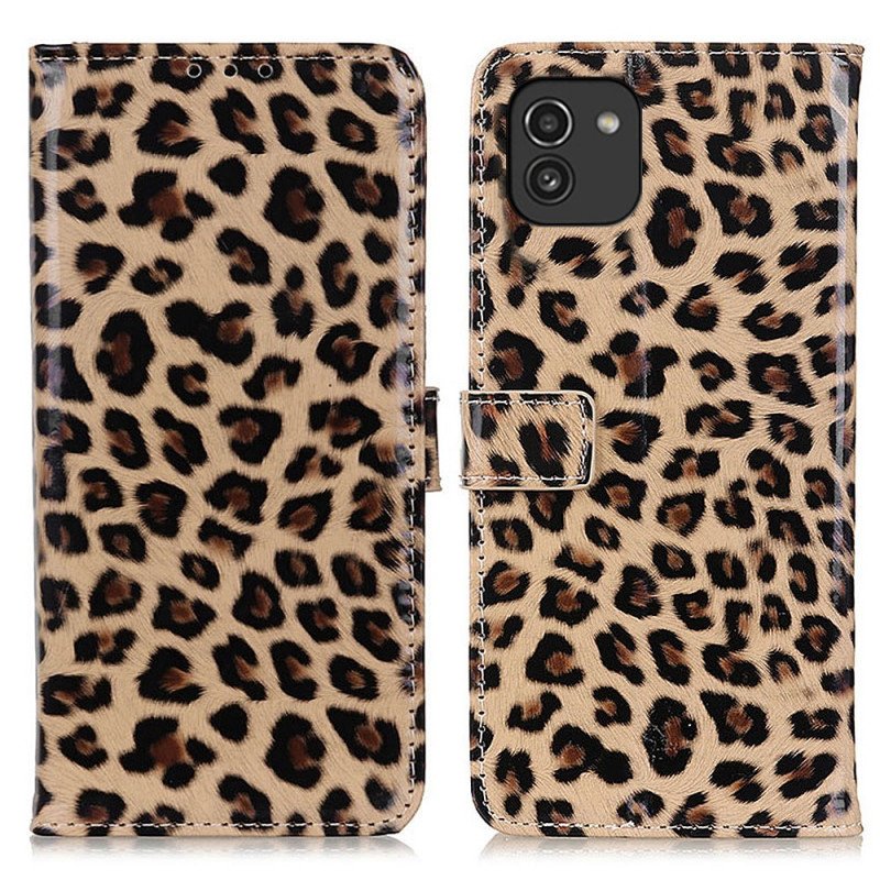 Fodral Samsung Galaxy A03 Leopard