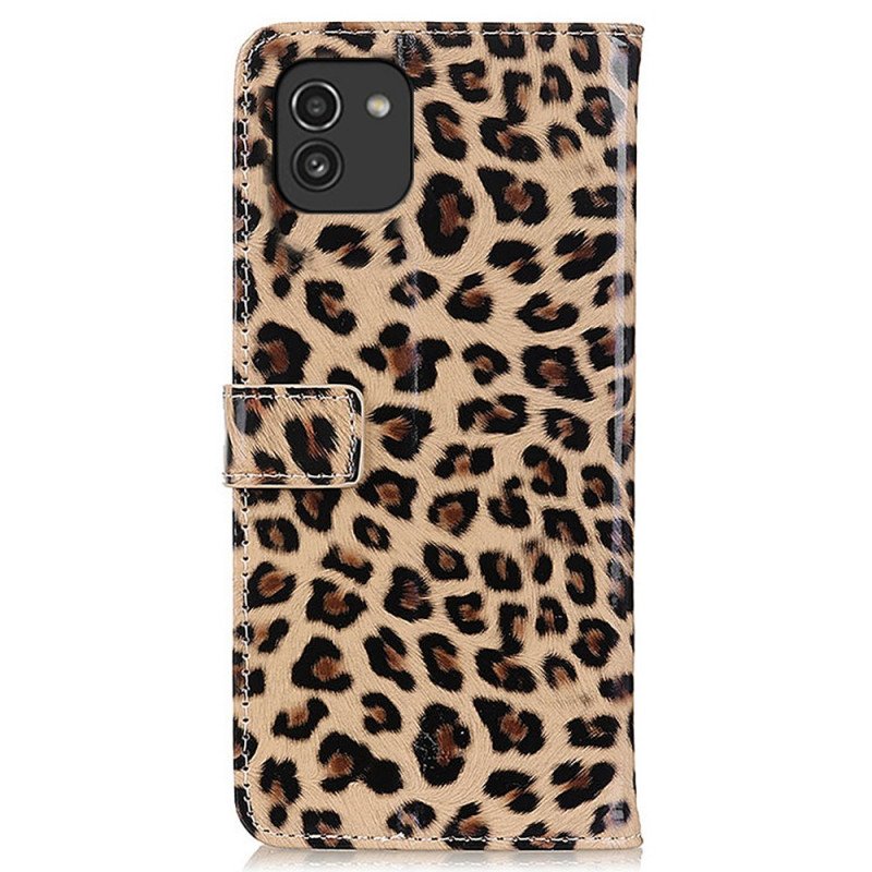 Fodral Samsung Galaxy A03 Leopard