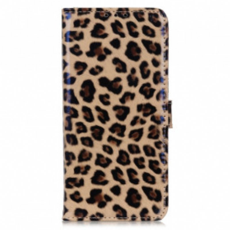 Folio-fodral Motorola Edge 20 Lite Leopard