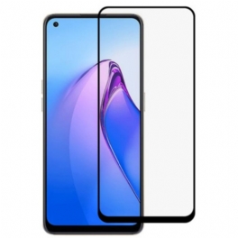 Oppo Reno 8 Skärmskydd I Härdat Glas Svarta Kanter