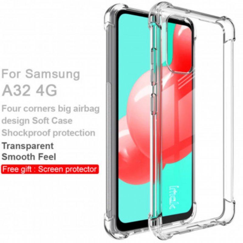 Mobilskal Samsung Galaxy A32 Transparent Silky Imak