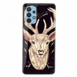 Skal Samsung Galaxy A32 Fluorescerande Majestic Deer