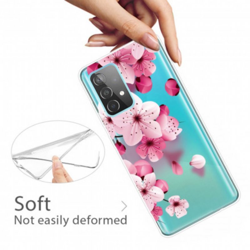 Skal Samsung Galaxy A32 Små Rosa Blommor