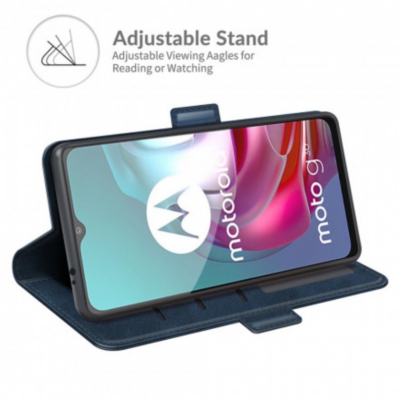 Fodral Moto G30 / G10 Folio-fodral Dubbel Klaff