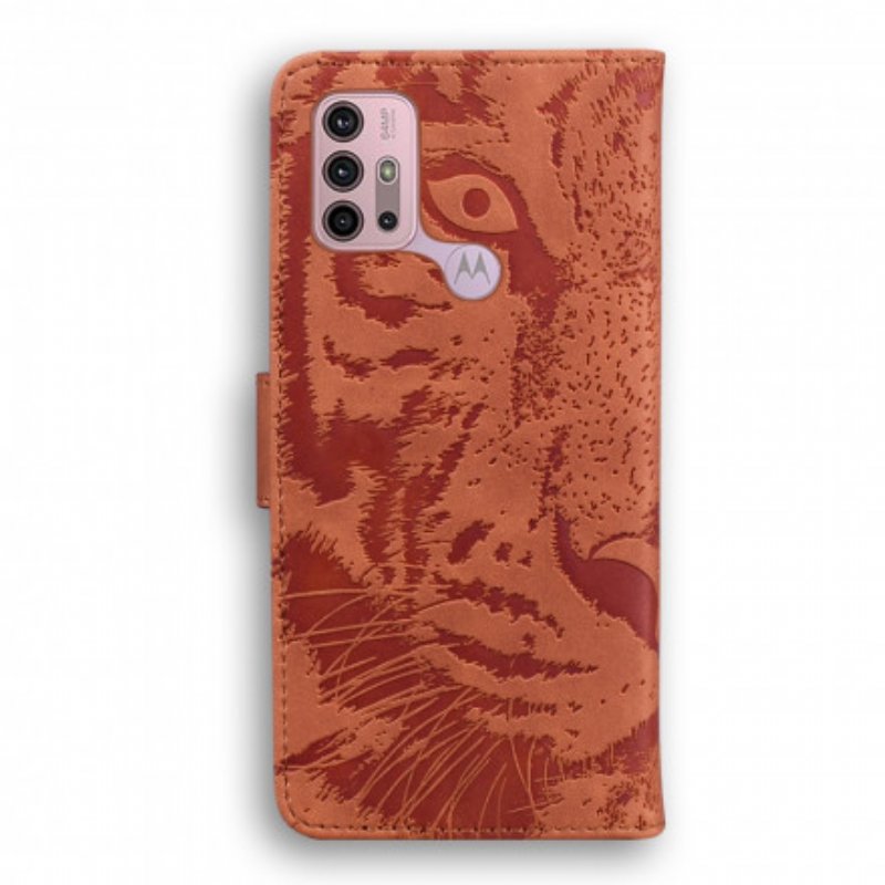 Fodral Moto G30 / G10 Tiger Face Print