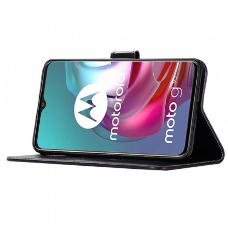 Folio-fodral Moto G30 / G10 Drömmande Uggla