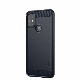 Skal Moto G30 / G10 Mofi Borstad Kolfiber