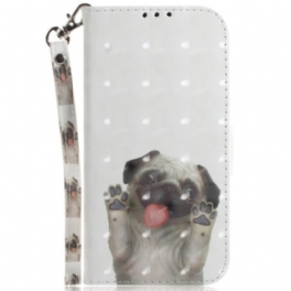 Fodral iPhone 16 Lanyard Pug