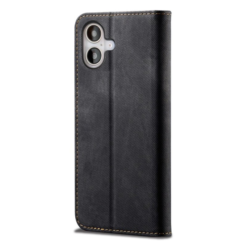 Folio-fodral iPhone 16 Jeanstyg