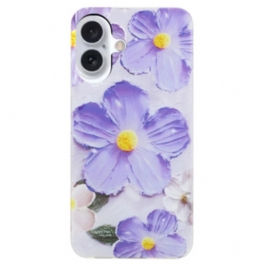 Skal iPhone 16 Lila Blommor