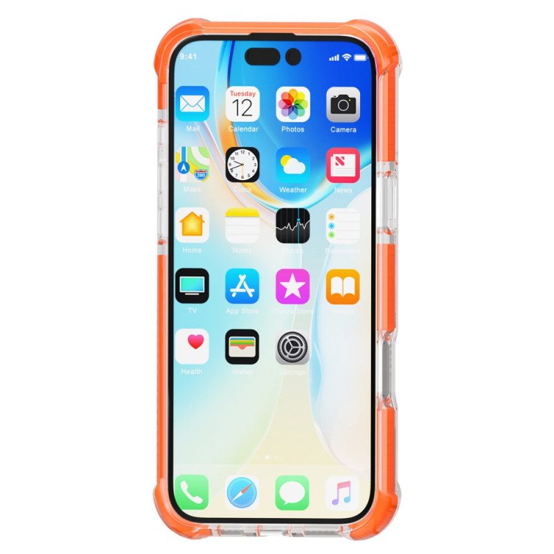 Skal iPhone 16 Telefonfodral Färgade Kanter