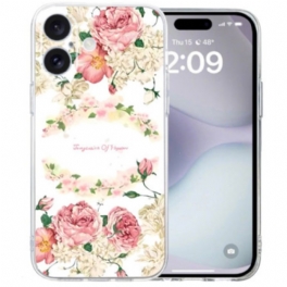 Skal iPhone 16 Transparent Edge Roses