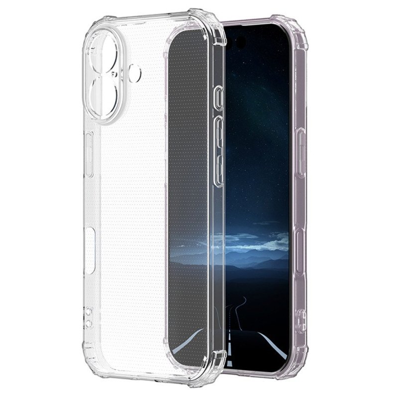 Skal iPhone 16 Transparent Förstärkt